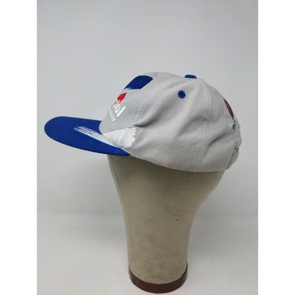 Bristol Motor Speedway Slideback Hat Embroidered Logo Spell Out Gray Blue