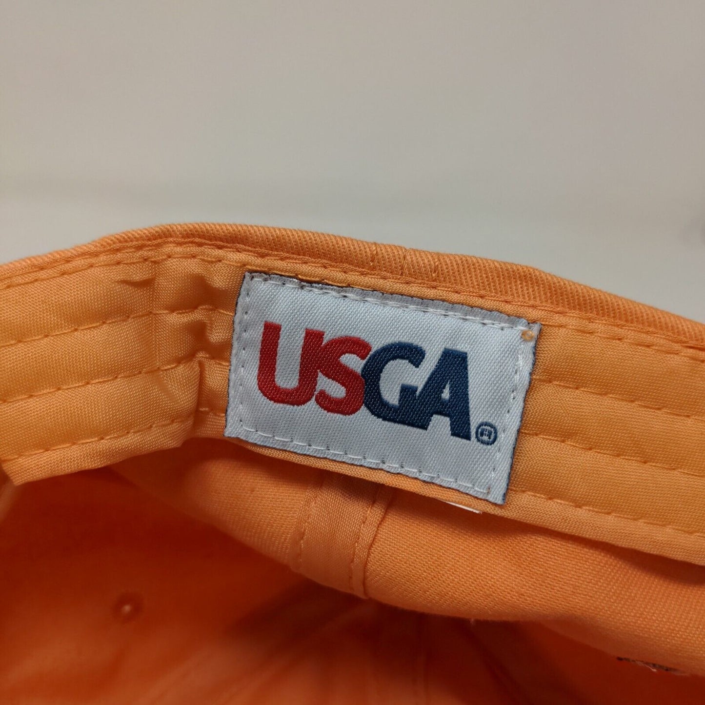 USGA Men's Slideback Hat Orange Adjustable US Open Chamber's Bay 2015