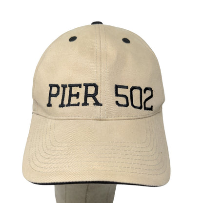 Otto Men's Pier 502 Strapback Hat Tan OSFM Embroidered Logo Spell Out