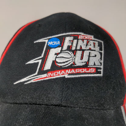 NCAA Final Four 2015 Strapback Hat Indianapolis Black & Red Embroidered Logo