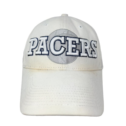 Drew Pearson Mens NBA Indiana Pacers Strapback Hat White OSFA Embroidered Logo