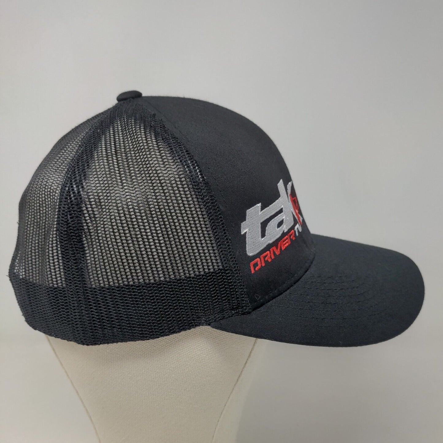 Pacific Headwear Men's Snapback Mesh Back Hat Black Tak Driver TV Embroidered