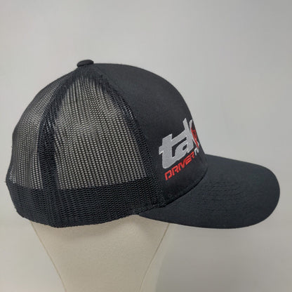 Pacific Headwear Men's Snapback Mesh Back Hat Black Tak Driver TV Embroidered
