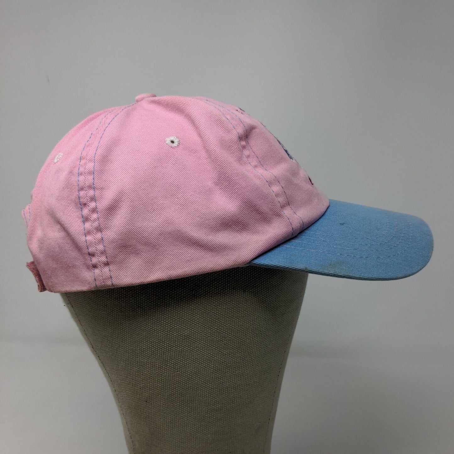 Mr. Potato Head Girls Strapback Hat Pink Blue Adjustable Embroidered Logo