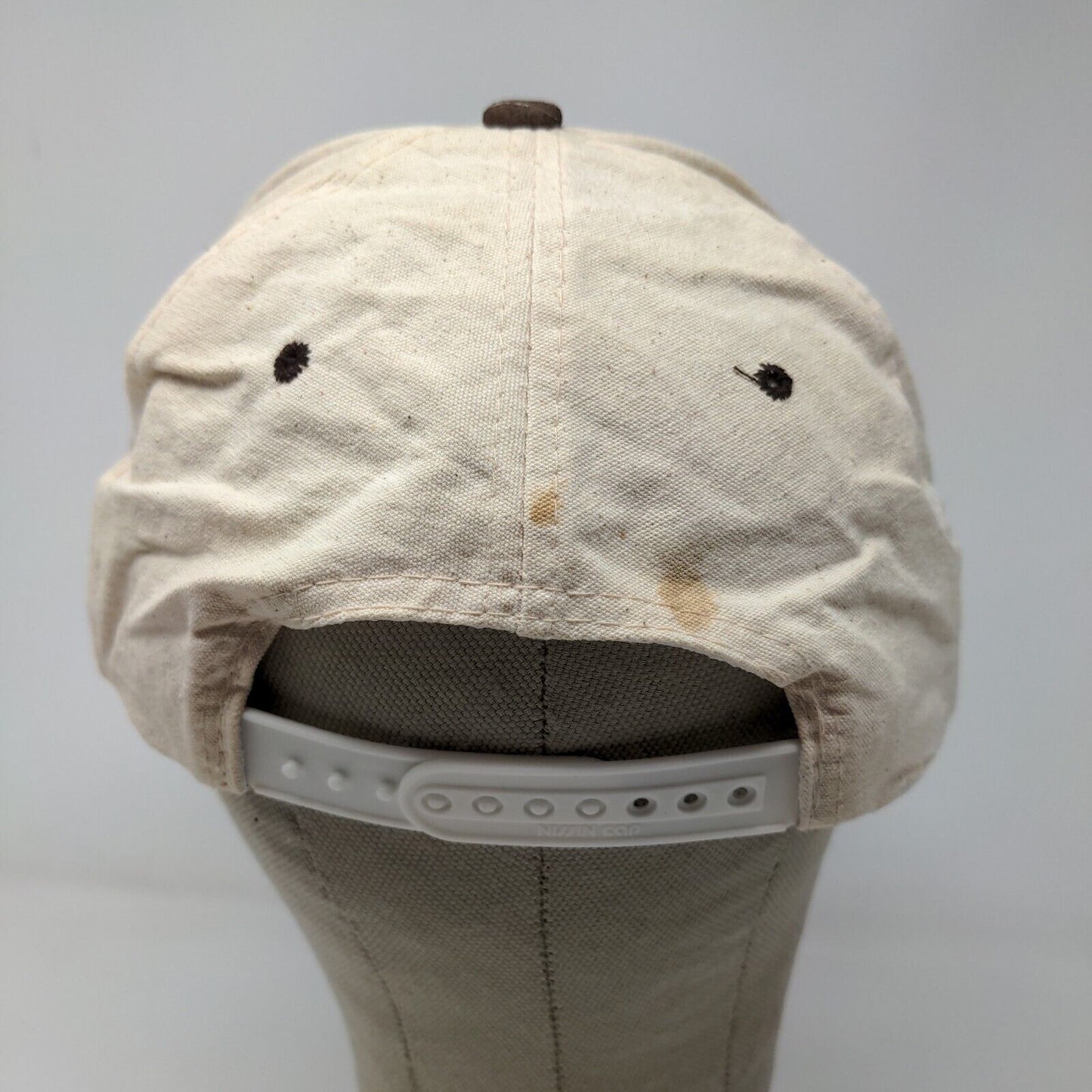Nissin Men's Bay View Golf Snapback Hat Tan Brown OSFM Distressed
