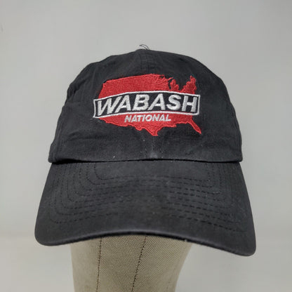 Nissin Wabash National Men's Strapback Hat Black Embroidered Logo