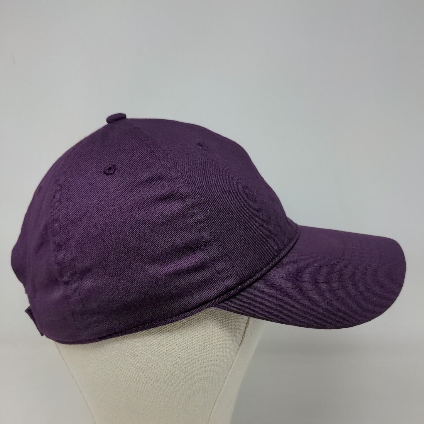 Unbranded Men's Strapback Hat Purple Size OSFM Blank Adjustable