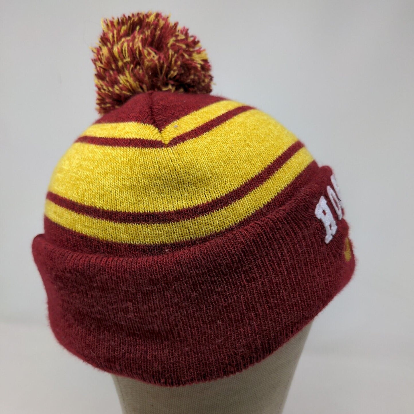 Harry Potter Boys Hogwarts Alumni Beanie Hat Red Yellow OSFM 14+ Fleece Lined