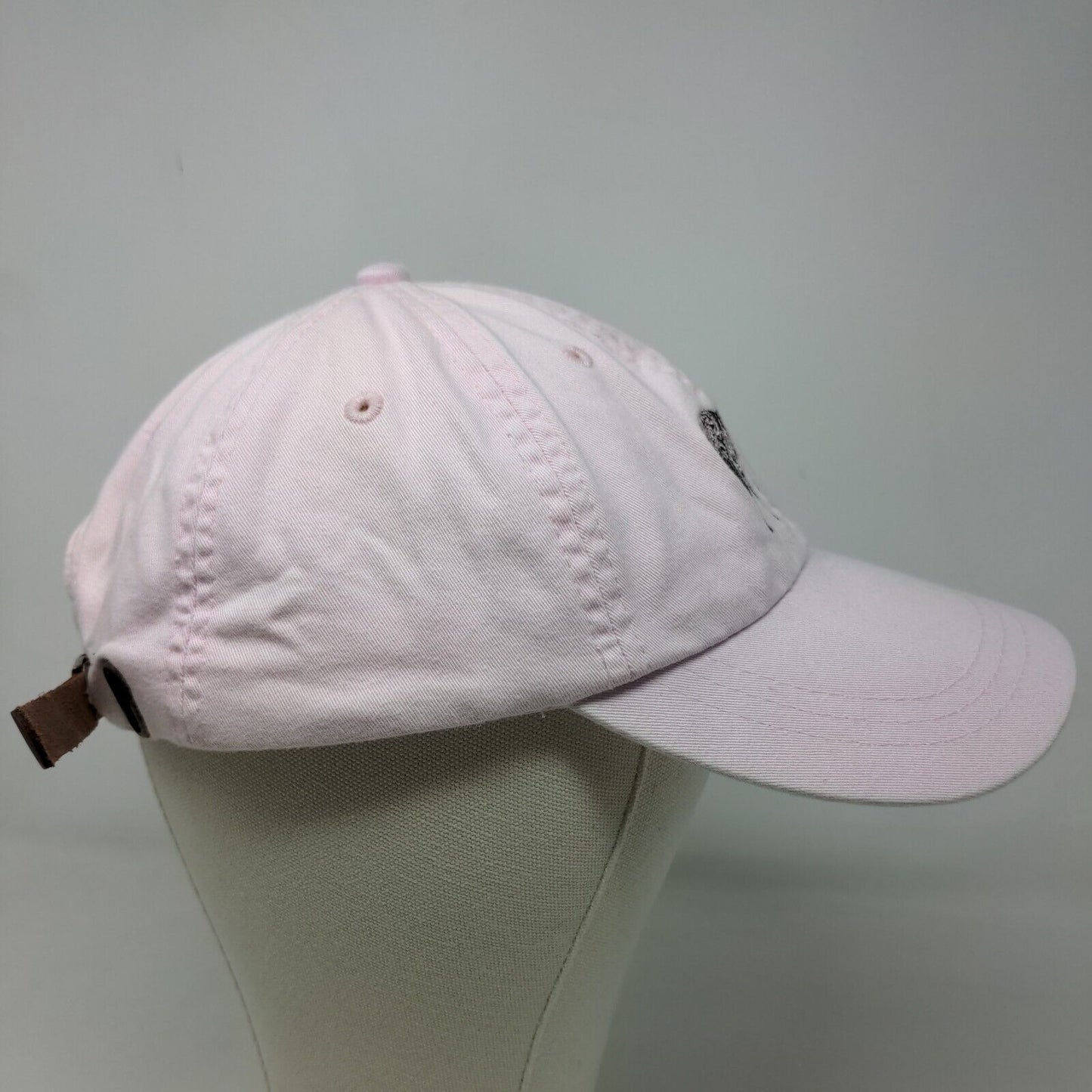 Adams Women's Slideback Hat Pink Embroidered Horse Equestrian Logo Cotton