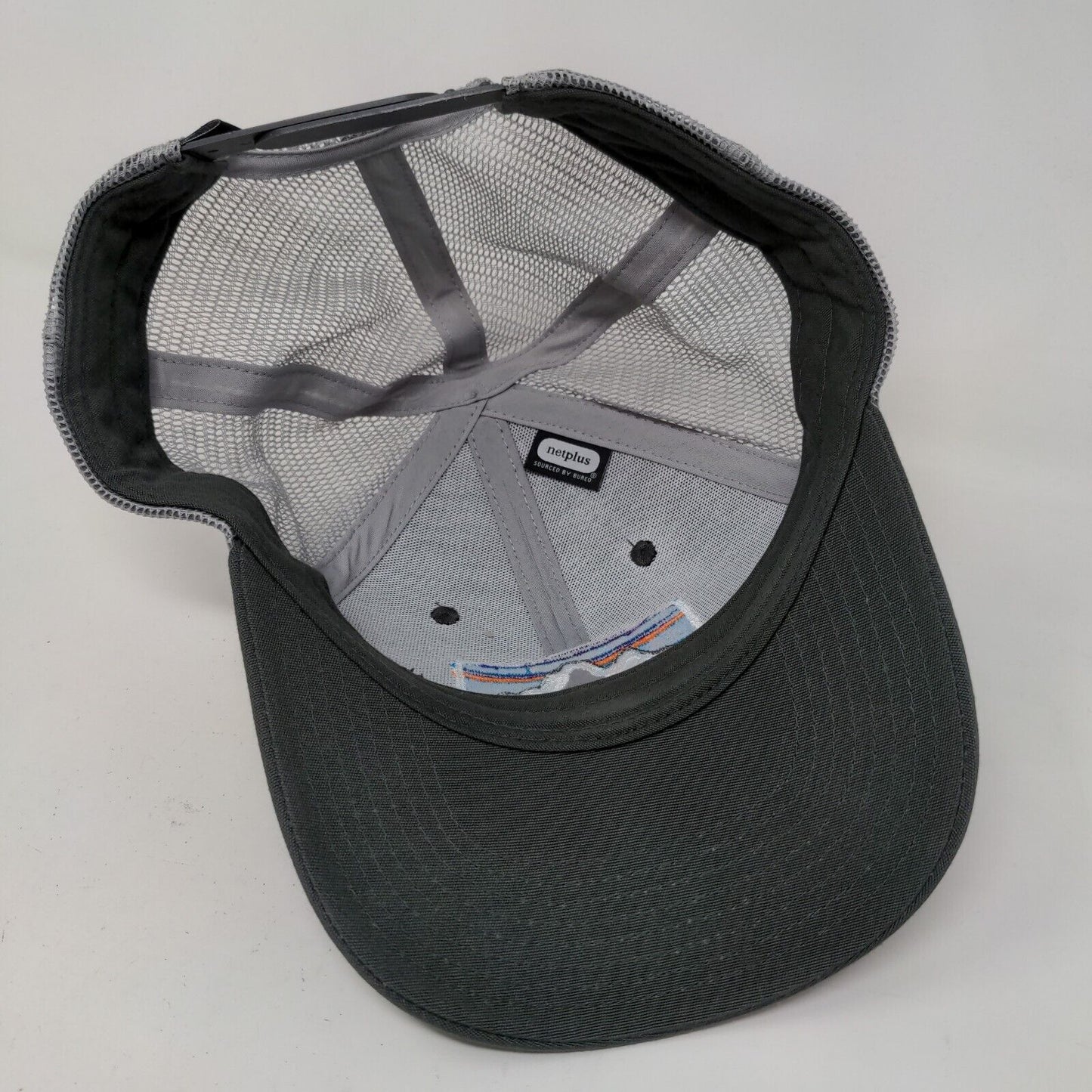 Patagonia Men's Snapback Mesh Back Hat Gray Adjustable Embroidered Logo