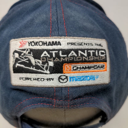 Forsythe Racing Strapback Hat Blue #3 Yokohama Atlantic Championship Embroidered