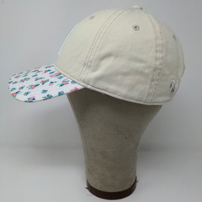 Home Free Womens IN Indiana Slideback Hat Cap Cream OSFM Embroidered Logo