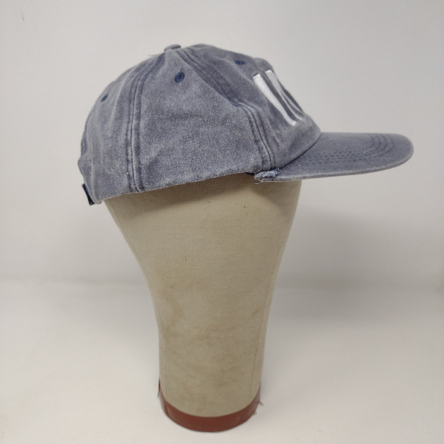 IND Strapback Hat OSFA Embroidered Logo Gray 100% Cotton Adjustable