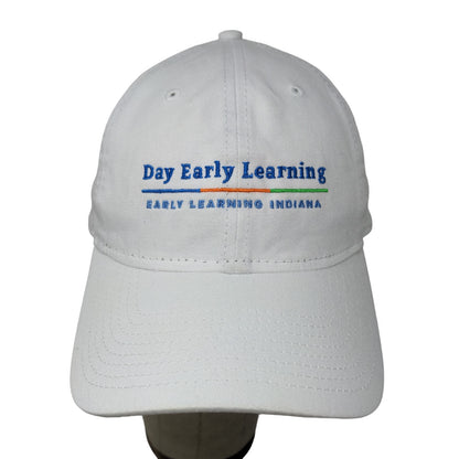 New Era 9Twenty Men's Slideback Hat White OSFM Day Early Learning Embroidered