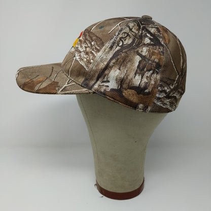 Illinois State Redbirds Camo Hat OSFA Brown Memory Fit Embroidered Logo