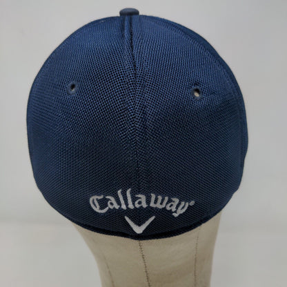 Callaway Men's Tour Authentic Fitted Hat Blue Size S/M Embroidered Logo