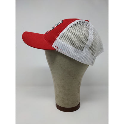 Tractor Supply Company Meshback Snapback Hat Embroidered Logo Red White