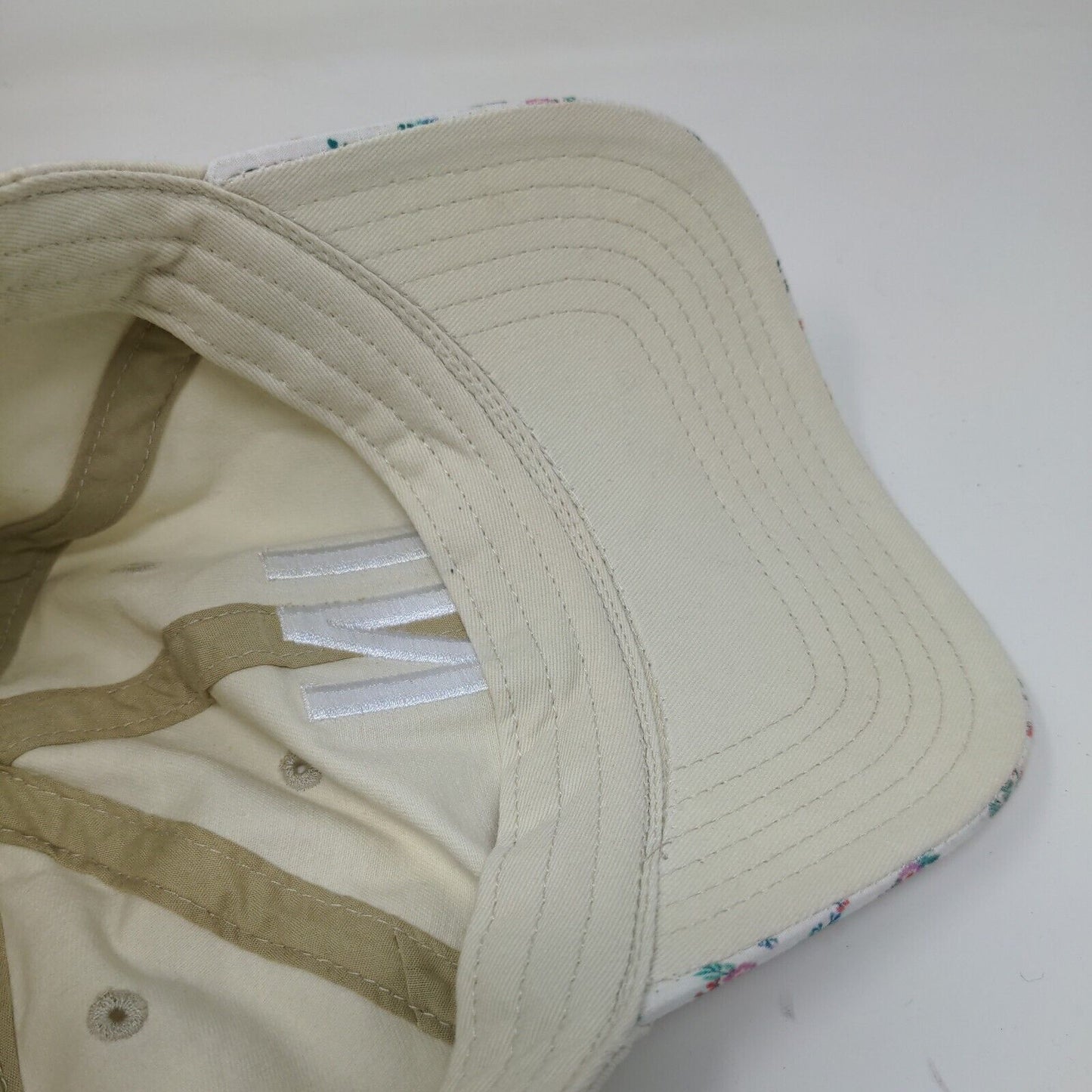 Home Free Womens IN Indiana Slideback Hat Cap Cream OSFM Embroidered Logo