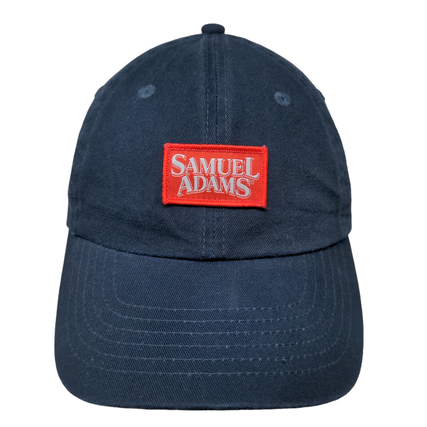 Samuel Adams Men's Slideback Hat Blue Adjustable Embroidered Logo 100% Cotton