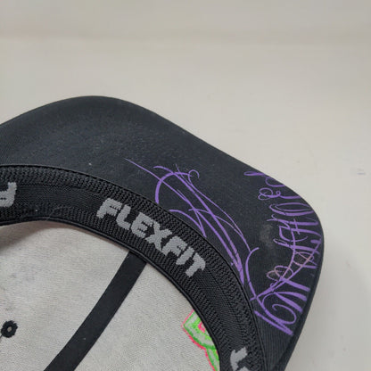 Flexfit Men's DC Shoes Fitted Hat Cap Black Size S-M Embroidered Logo
