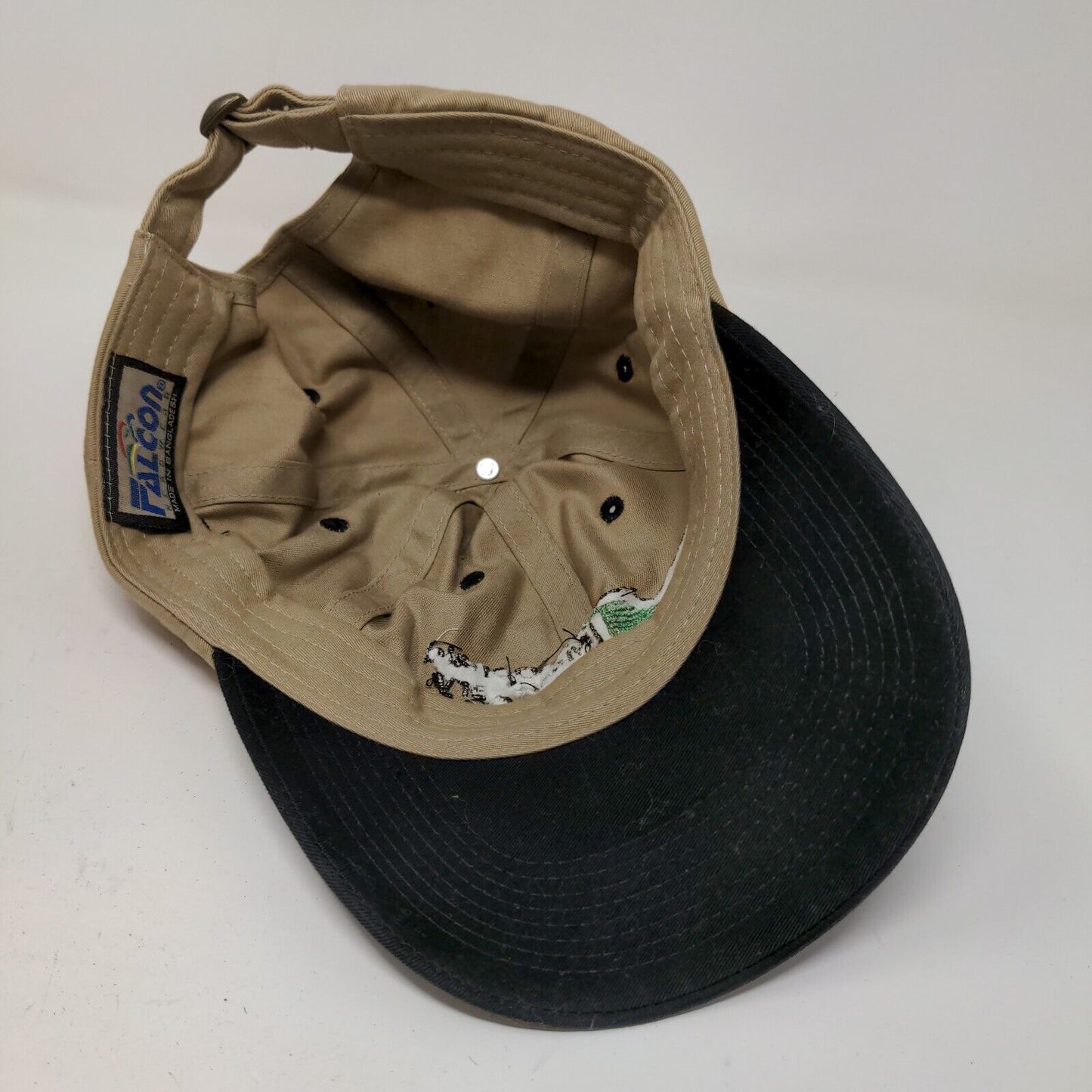 Falcon Men's MacDonald Machinery Case Slideback Hat Tan Adjustable Embroidered