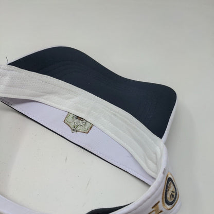 PGA Men's 75th Senior Championship Blue White Strapback Visor Hat Embroidered