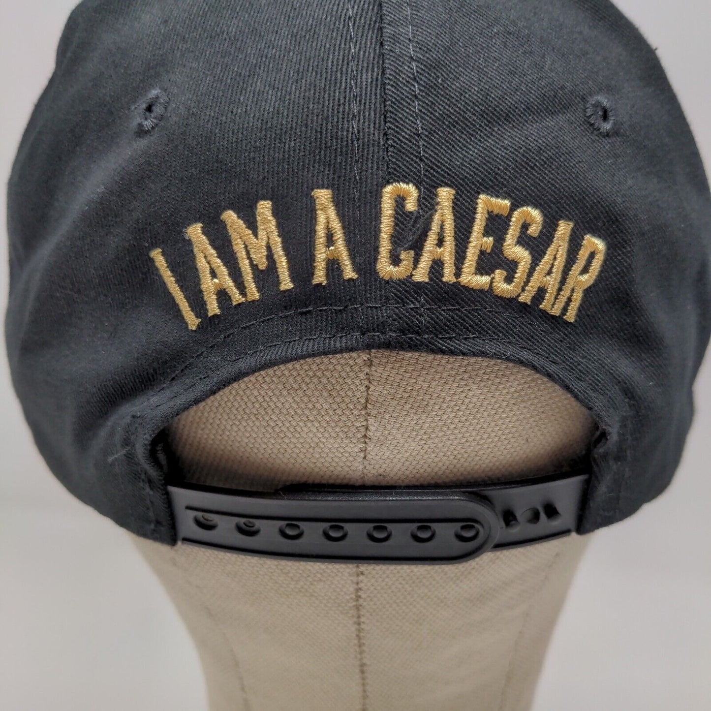 Caesars Sportsbook Men's Snapback Hat Black Adjustable Embroidered Logo