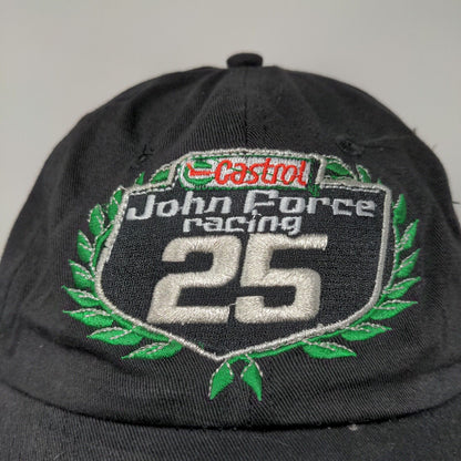 John Force Racing Castrol Oil 25 Year Celebration Slideback Cap Hat Black
