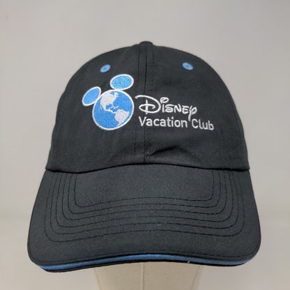 Disney Vacation Club Men's Slideback Hat Black Adjustable Embroidered Logo