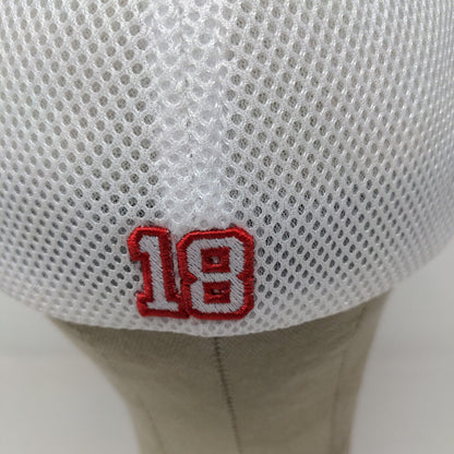Peyton Manning PeyBack Bowl 2008 Hat Black White Embroidered Logo Mesh Back