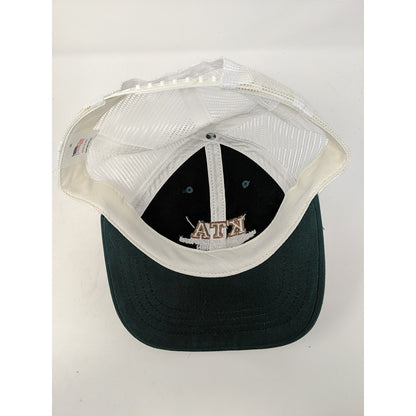 Mens KTA Kansas Trapshooters Association Hat Meshback Snapback Green & White