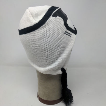 Star Wars Boys First Order Stormtrooper Knit Beanie Hat White Black