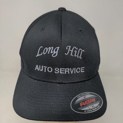 FlexFit Men's Fitted Hat Black Size L/XL Long Hill NAPA ASA AAA Auto Service Cap