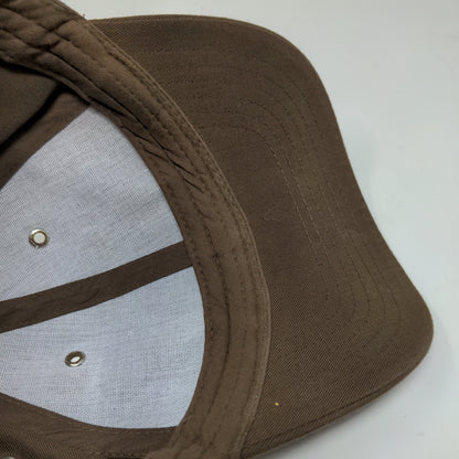 TwinHill Mens Snapback UPS Hat Brown Adjustable Logo PolyCotton