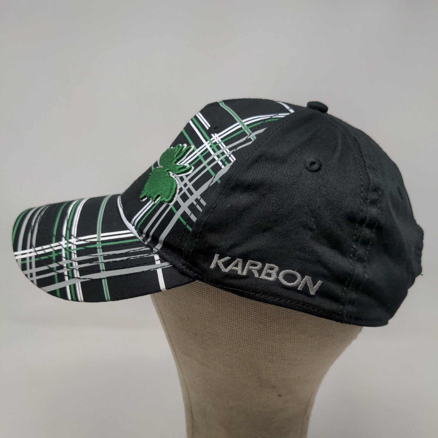 Karbon Men's Moosehead Snapback Hat Black One Size Embroidered Logo Cotton