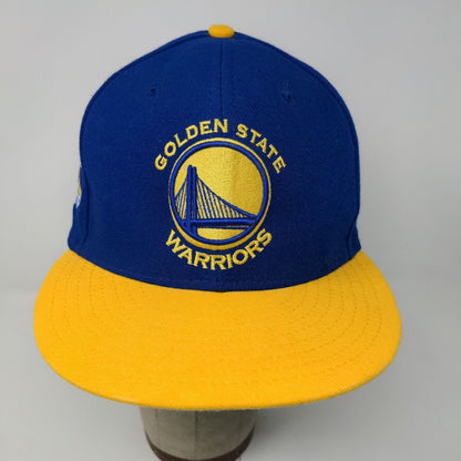 New Era 9Fifty Golden State Warriors Snapback Hat Blue Yellow Stephen Curry