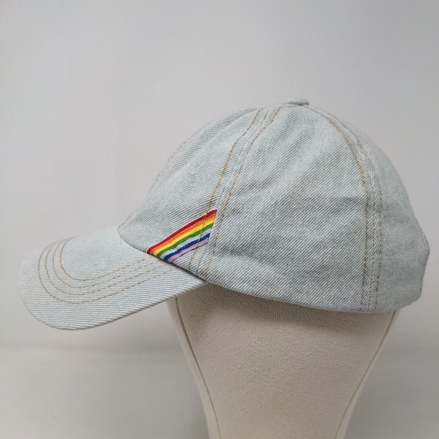 Sonoma Women's Slideback Hat Blue Denim Cotton Blend Blank Rainbow