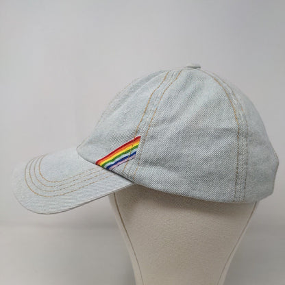 Sonoma Women's Slideback Hat Blue Denim Cotton Blend Blank Rainbow