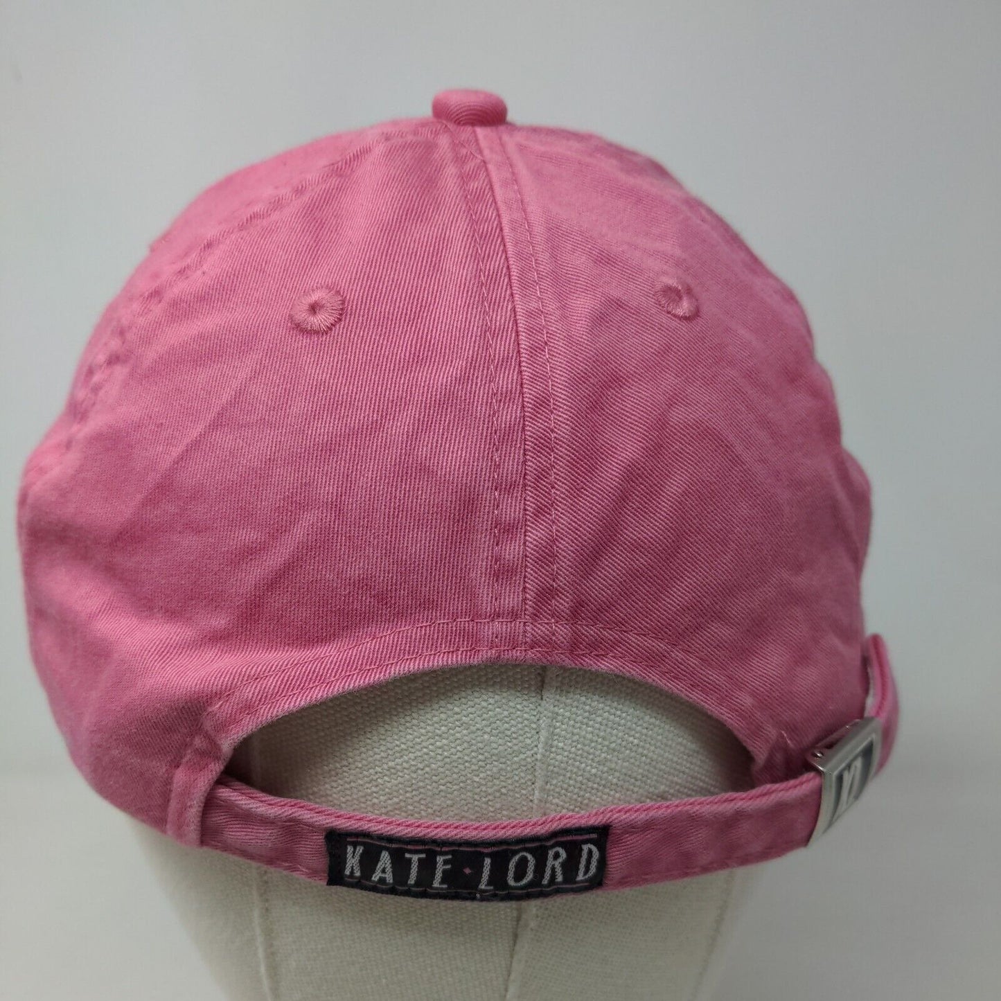 Kate Lord Women's Slideback Hat Pink Adjustable Embroidered Cape Cod Logo