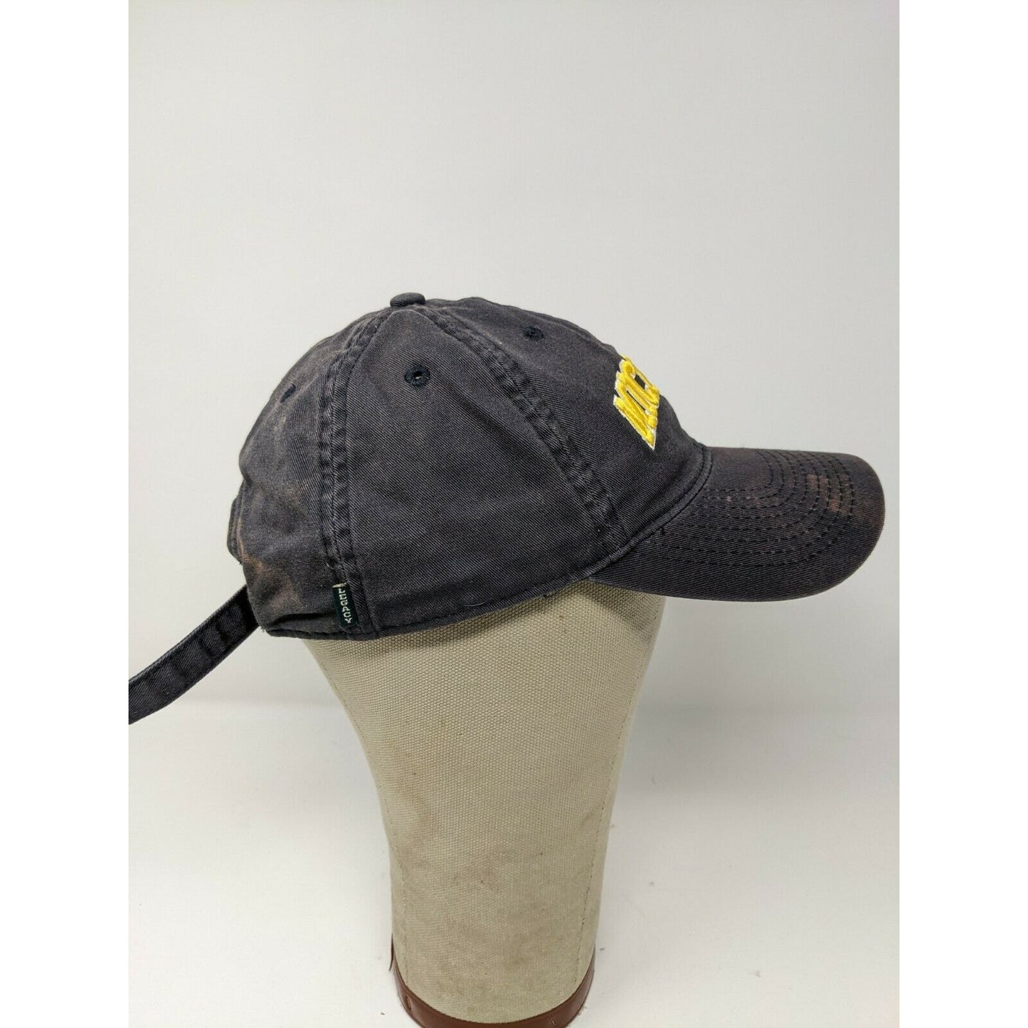 Legacy 92 Michigan Hat Embroidered Spell Out Slideback Cap Black