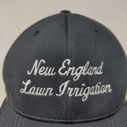 Richardson Men's New England Lawn Irrigation Fitted Mesh Back Hat Black SZ L/XL