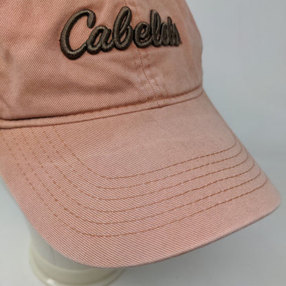 Cabela's Men's Strapback Hat Orange Size OS Embroidered Logo