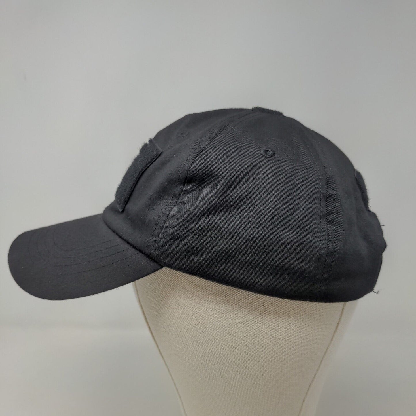 Rothco Men's Strapback Hat Black Size OSFA Big Hook & Loop Logo