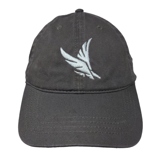 Cap America Men's Slideback Hat Gray Adjustable Embroidered Boston Eagle Logo