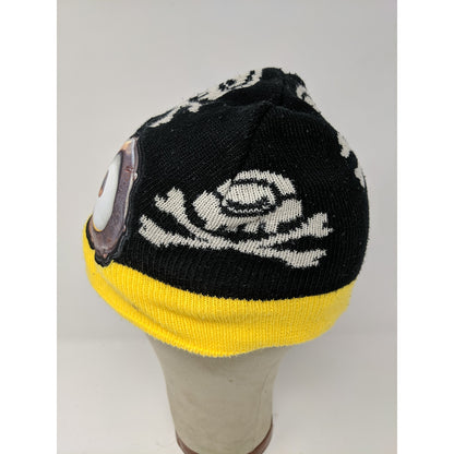 Kids Illumination Entertainment Minions Pirate Beanie Yellow & Black Hat