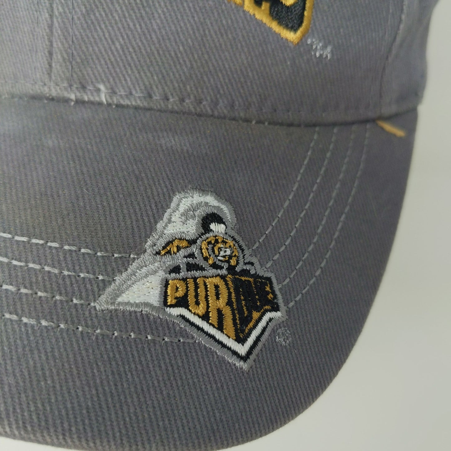 Captivating Headgear Silver Series Purdue Boilermakers Strapback Hat Embroidered