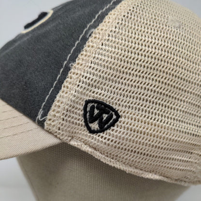 Top of the World Men's Snapback Mesh Back Purdue Boilermakers Hat Tan Gray