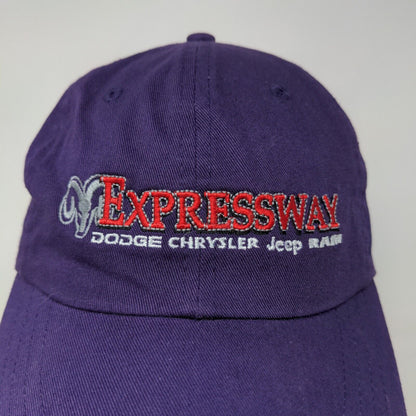 Expressway Dodge, Chrysler, Jeep, Ram Slideback Hat Purple OSFM Embroidered