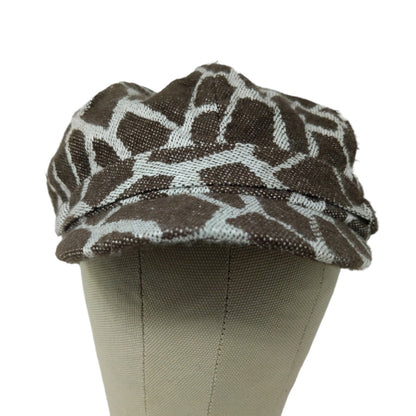 Angela & William Cheetah Print Pattern Hat Brown White OSFA Logo