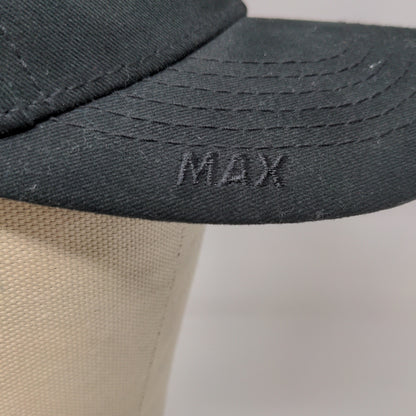 Hollow Contracting The Max Hat Strapback Cap OSFA Black Embroidered Logo